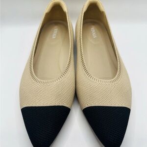 VIVAIA Elegant Beige and Black Loafers 
New without box Size 9 EUR 40